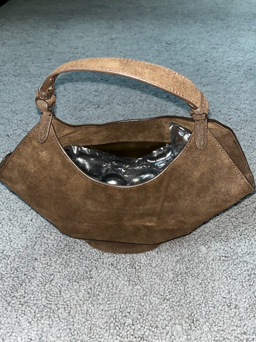 KHAITE CHOCOLATE BROWN LOTUS TOTE WITH ZIP COIN PURSE - SEE DESCRIPTION
